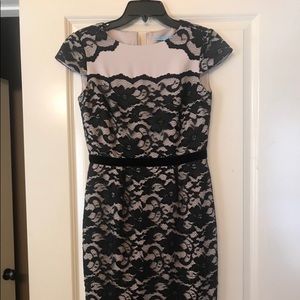 Black and Tan lace dress